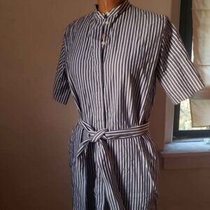 Everlane cotton striped shirtdress, S